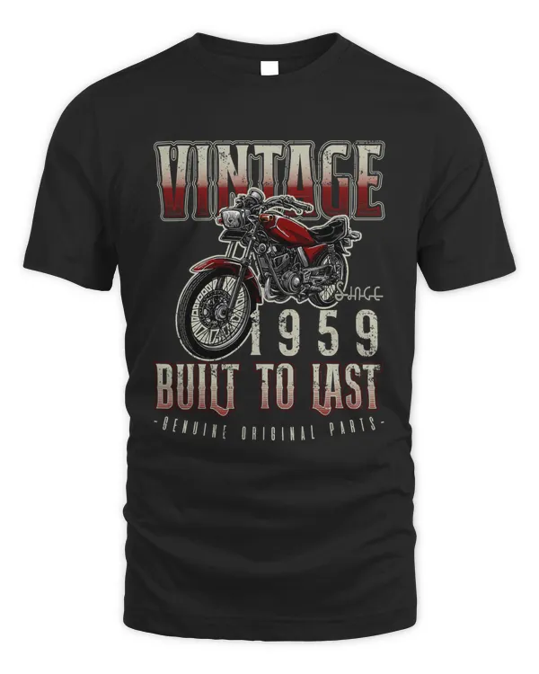 Vintage Motorcycle Bikers Motorbike Birthday Born In 1959