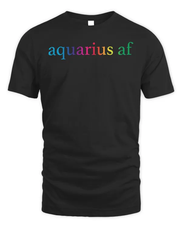 Aquarius AF Gay Rainbow Gradient LGBTQ Pride Zodiac Sign