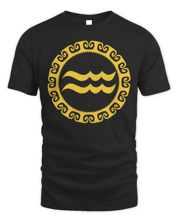 Aquarius Sign Vintage Water Bearer Zodiac Symbol Astrology T-Shirt