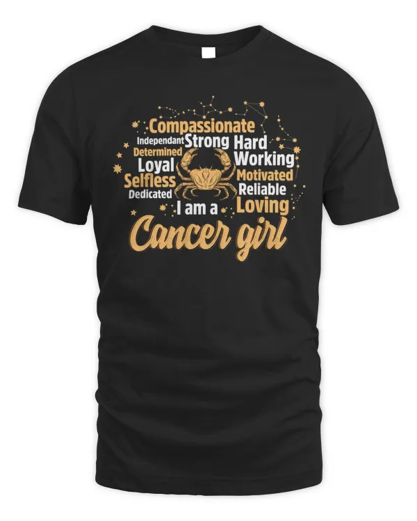 As A Cancer Girl birthday Astrology Zodiac sign women Cancer T-Shirt