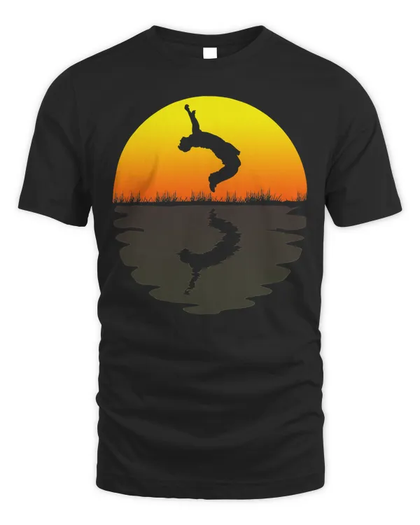 Funny Parkour shirt retro sunset 70s vintage Parkour T-Shirt