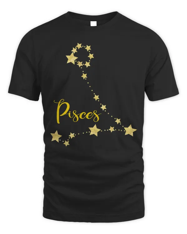 Astrology Pisces T-Shirt with Constellation