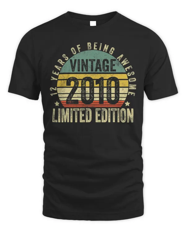 12 Year Old Gifts Vintage 2010 Limited Edition 12th Birthday