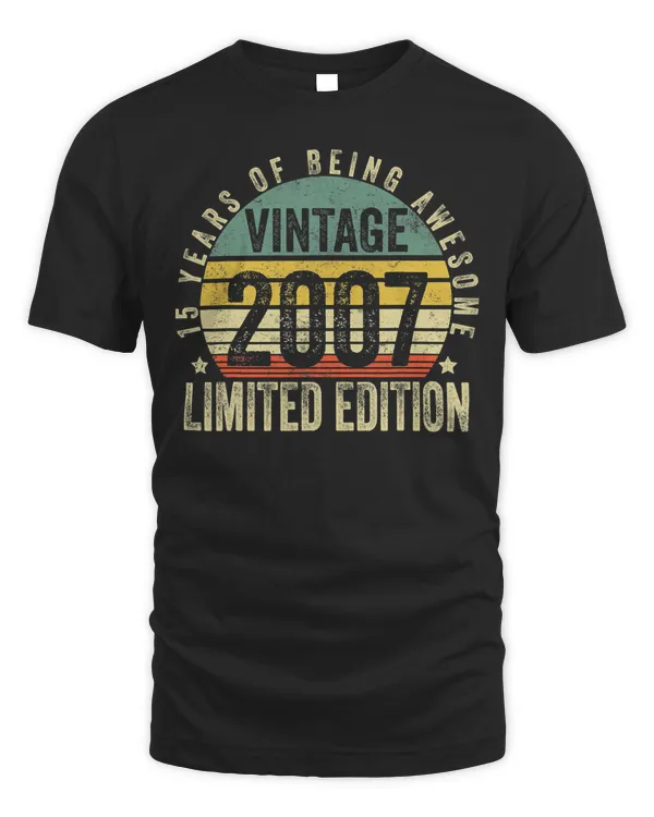 15 Year Old Gifts Vintage 2007 Limited Edition 15th Birthday