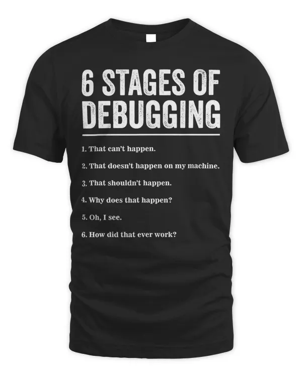 6 Stages of Debugging Bug Coding Computer Programmer