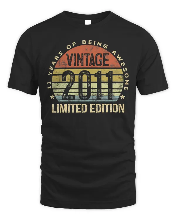 11 Year Old Gifts Vintage 2011 Limited Edition 11th Birthday