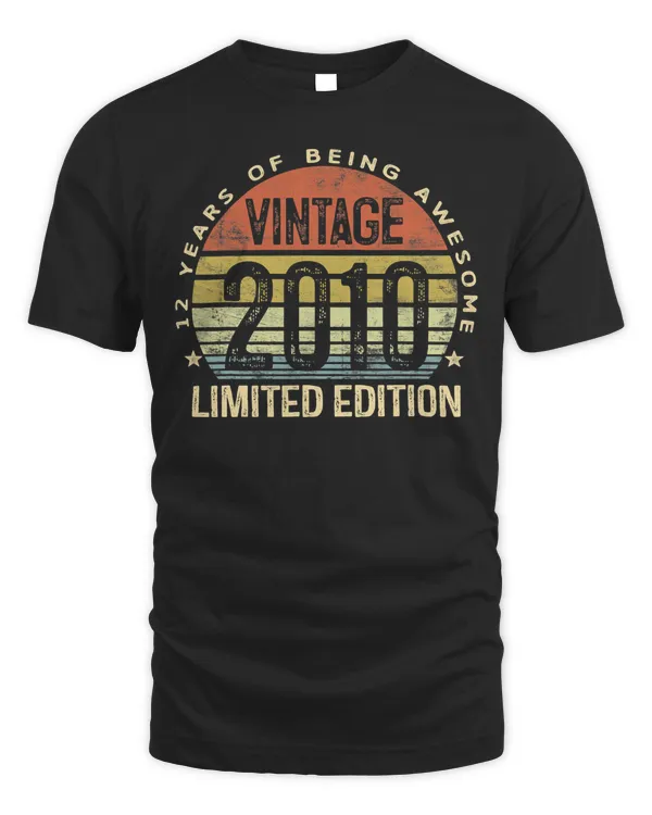 12 Year Old Gifts Vintage 2010 Limited Edition 12th Birthday