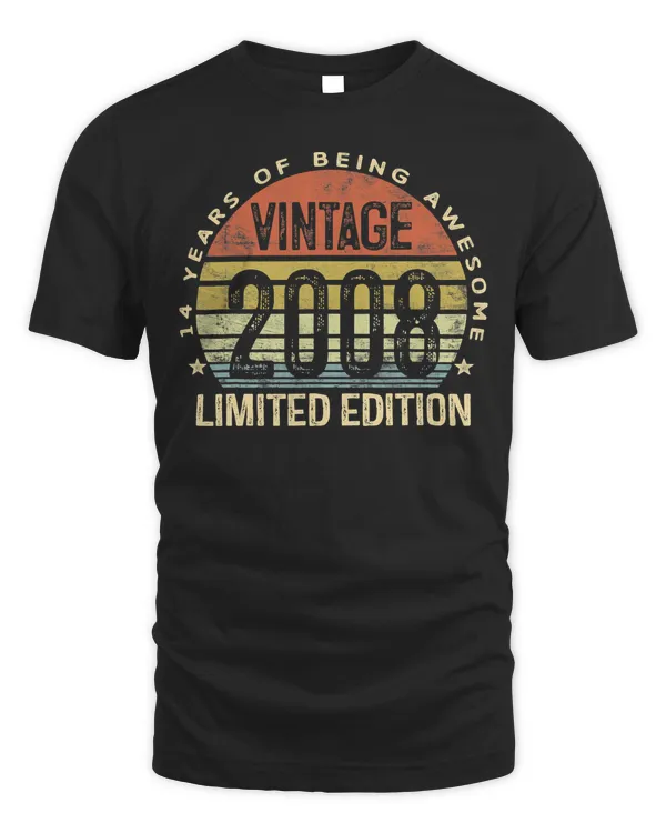 14 Year Old Gifts Vintage 2008 Limited Edition 14th Birthday