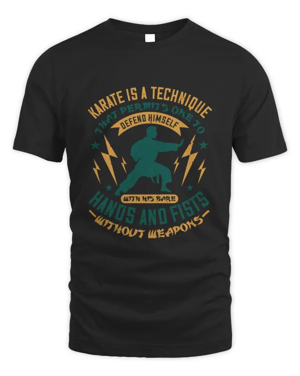 Karate is a technique that permits one to defend himself with his bare hands and fists without weapons-01