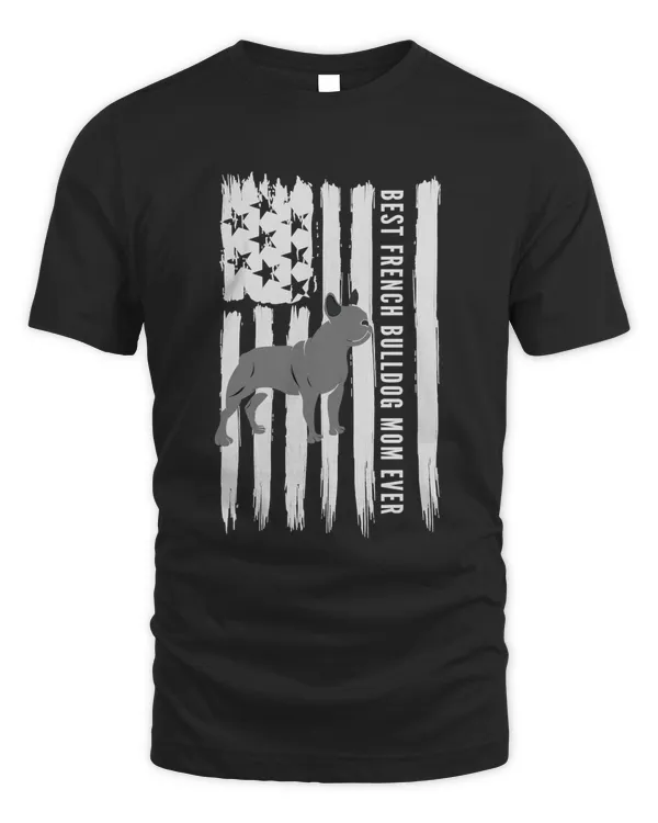 French Bulldog  Frenchie Mom American Flag Classic T-Shirt