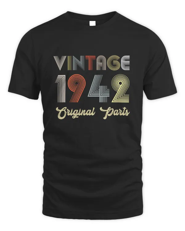 79th Birthday Vintage 1942 Original Parts Vintage Theme