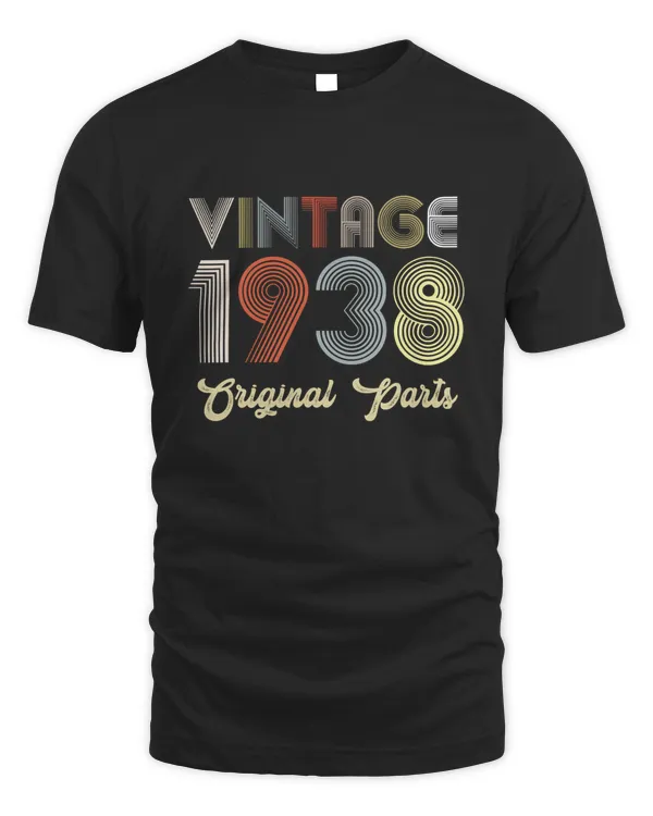 83rd Birthday Vintage 1938 Original Parts Vintage Theme