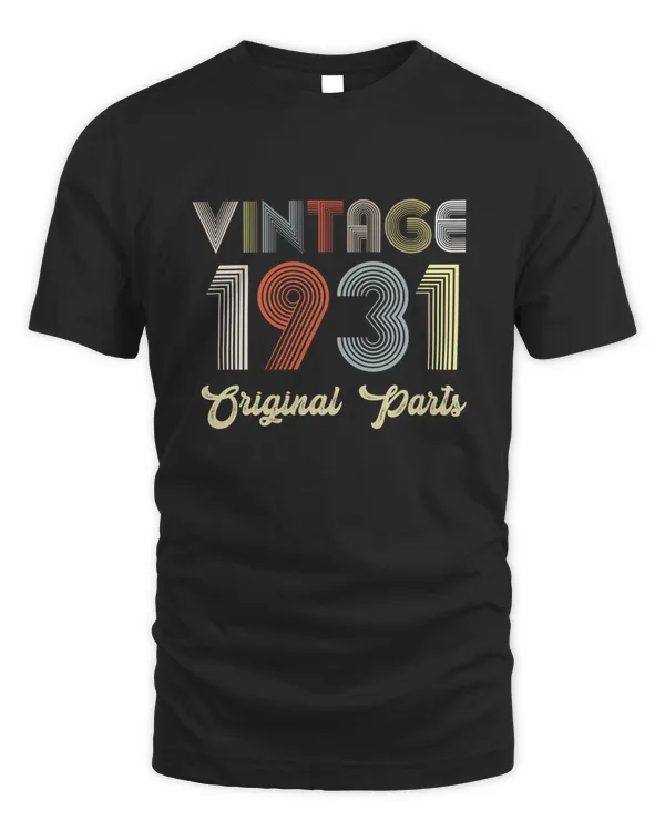 90th Birthday Vintage 1931 Original Parts Vintage Theme