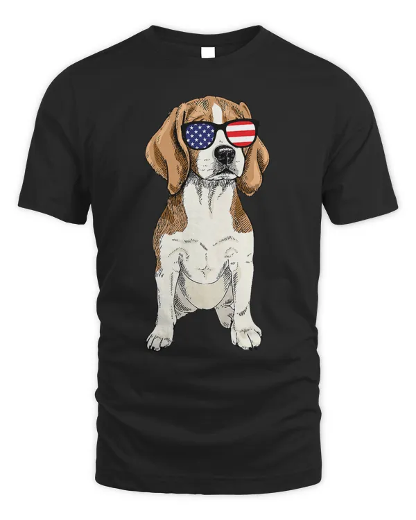 Beagle American Flag Sunglasses 4th of July 103 Dog Lover