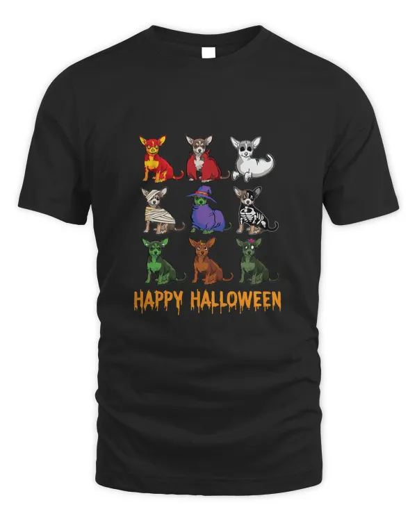 Funny Chihuahua Dog Happy Halloween Dogs Lovers Gifts T-Shirt Classic T-Shirt