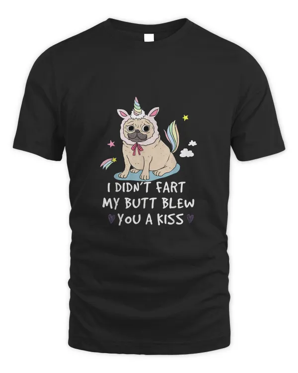 Pug Unicorn TShirt for Women Men Mom Kids Dad Boys Grandma Classic T-Shirt