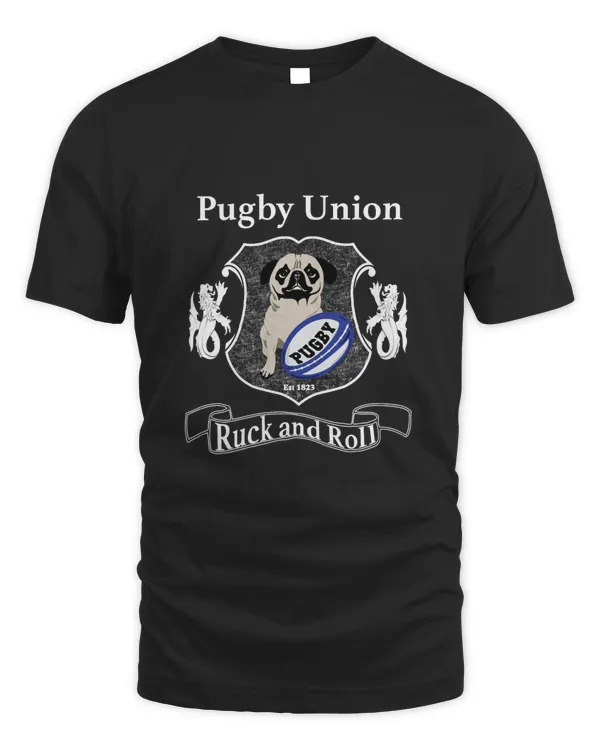 Pugby Union Rugby Pug Design for Dog Lovers  Classic T-Shirt