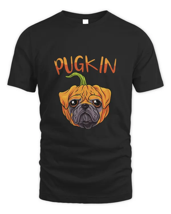 Pugkin Funny Pumpkin &amp; Pug Dog Halloween Pet Lover Classic T-Shirt