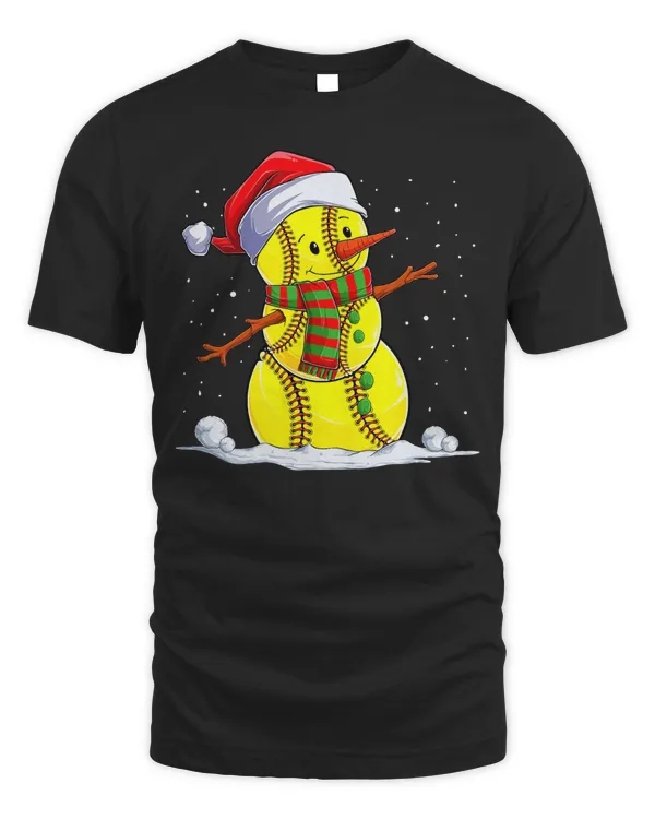 Softball Christmas Softball Ball Snowman Costume For Boy Girl Kids 59
