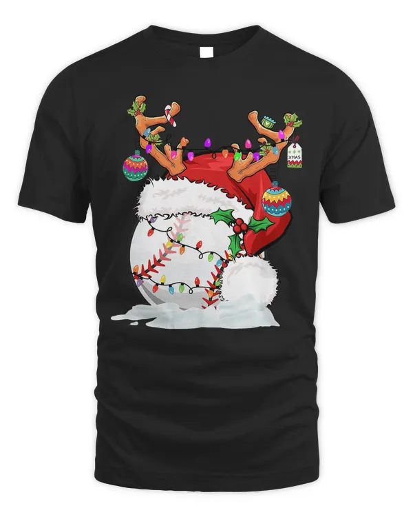 Baseball Baseball Ball Santa Reindeer Christmas Boys Xmas Hat Sport 150