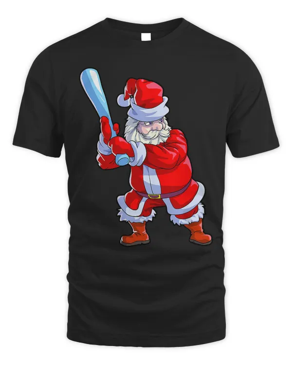 Baseball Baseball Christmas Men Boys Softball Santa Claus 4
