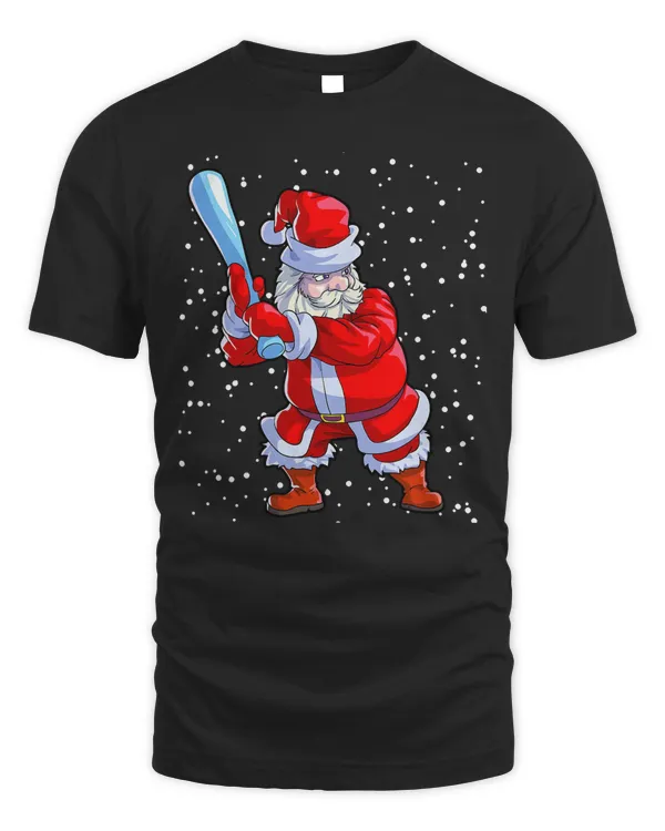 Baseball Baseball Christmas Men Boys Softball Santa Claus 5
