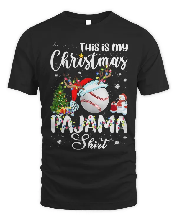 Baseball Baseball This Is My Christmas Pajama Baseball Lovers 120