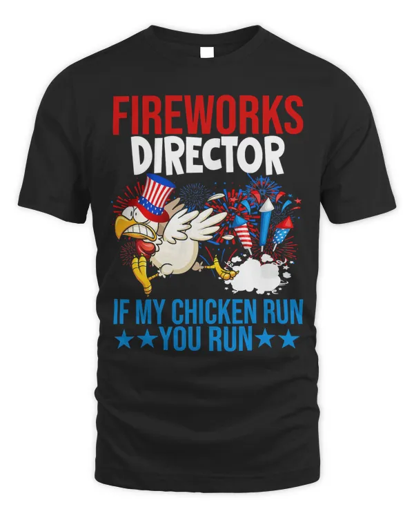 Chicken Firework Director Happy 4th Of July American Flag Chicken 131 Hen Rooster