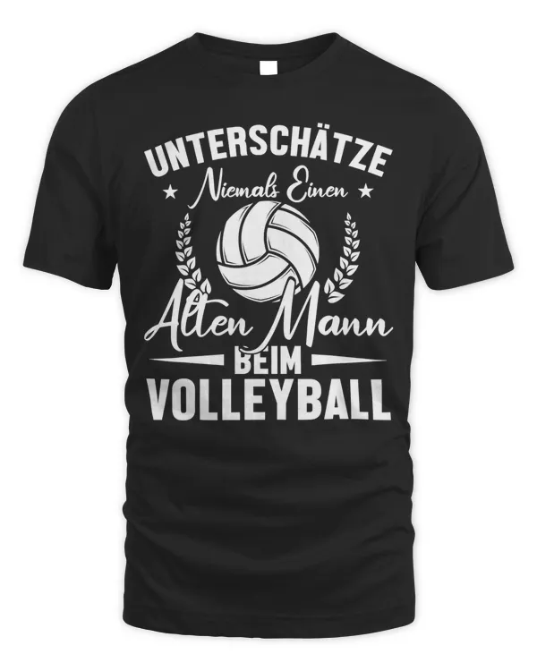 Volleyball Beach Volley Player Volleyballer Old Man At Volleyball 106