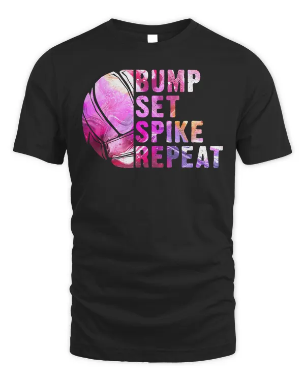 Volleyball Bump Set Spike Repeat Volleyball Lover Athlete Sports 95