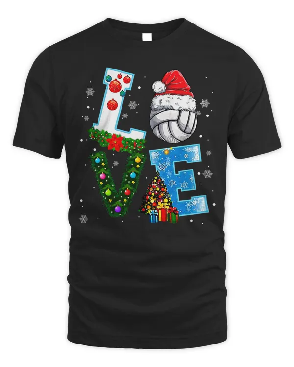 Volleyball Funny Christmas Volleyball Players Lovers Xmas 134