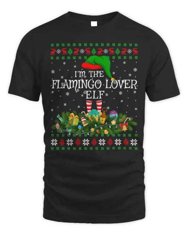 Flamingo Matching Family Ugly Im The Flamingo Lover Elf Christmas 55