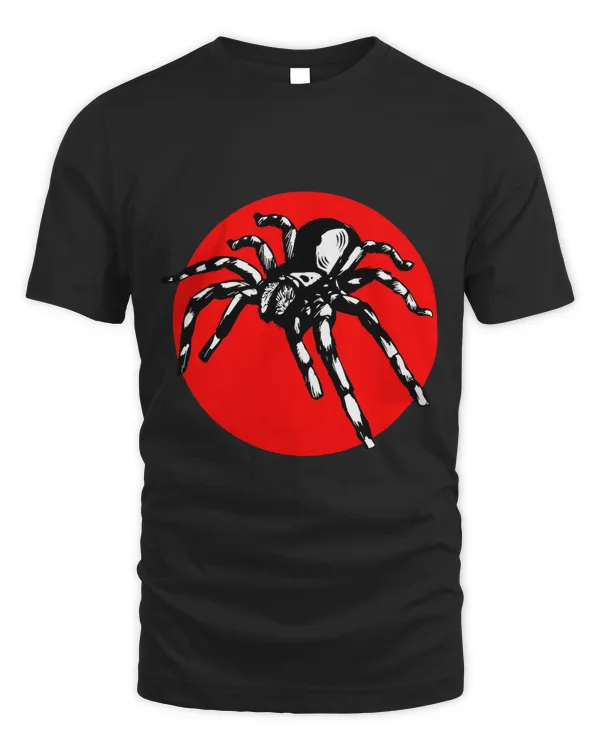 Japanese Spiders Tarantula Shirt Red Tsuchigumo T-Shirt