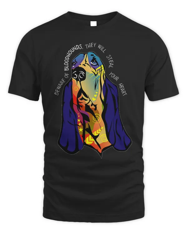 Bloodhound Artwork Painting T-Shirt