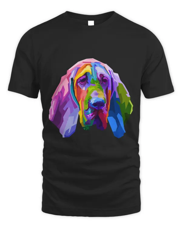 Bloodhound colorful pop art portrait for dog owners T-Shirt