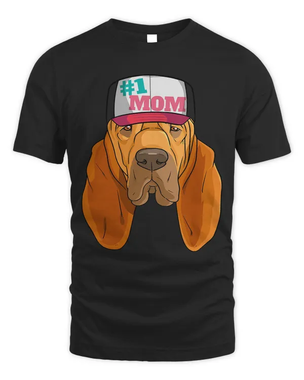 Bloodhound Dog 1 Mom Mother's Day Gift T-Shirt