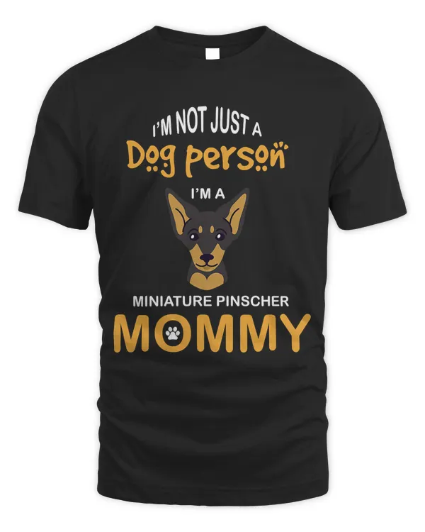 Miniature Pinscher T Shirt Min Pin Mom Dog Mommy Doberman T-Shirt