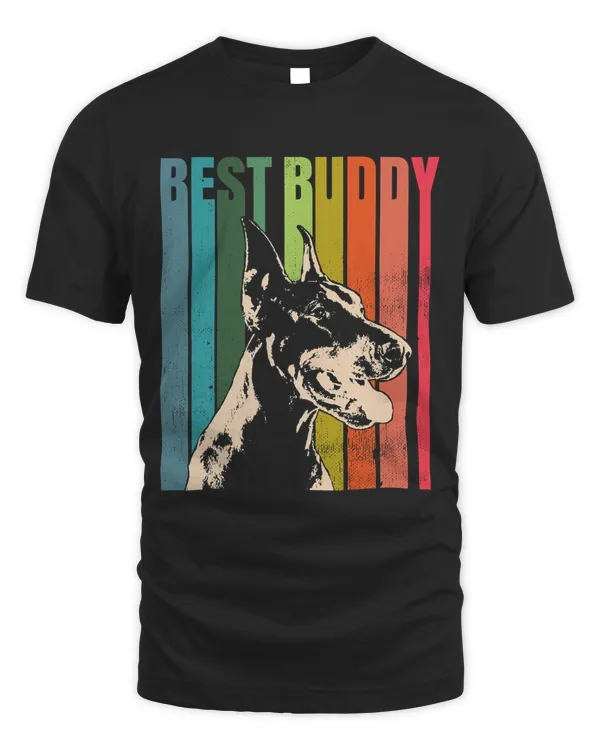 Vintage Doberman Pinscher T-Shirt Men Women Kids Gift