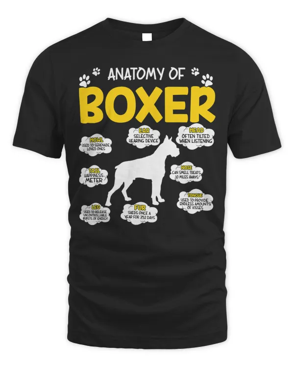 Boxer Anatomy Of Boxer Dog Lover 210