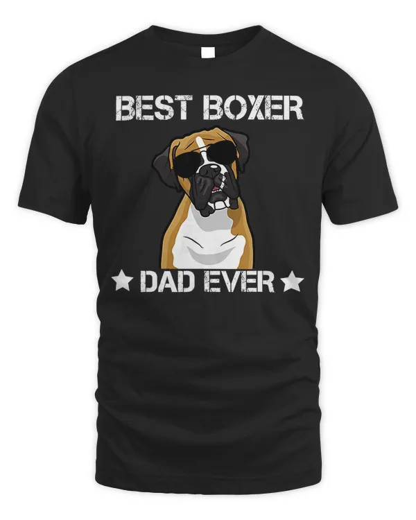 Boxer Best Boxer Dad Ever Vintage Funny Boxer Dog Glasses 98