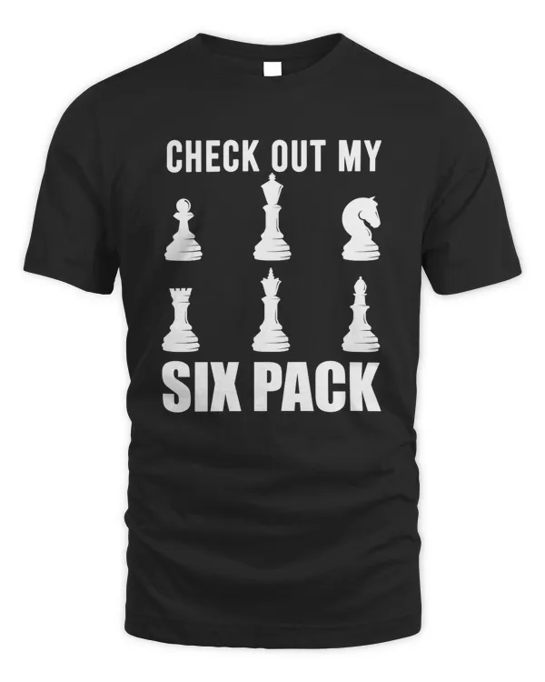 RD Chess Player Chess Pieces I Six Pack Shirt