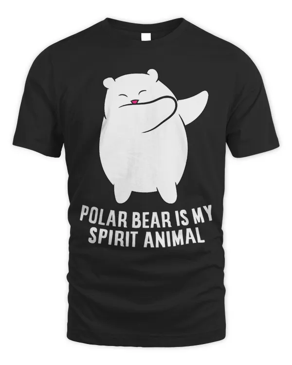 My Spirit Animal Is A Polar Bear Cute Polar Bear Lover T-Shirt
