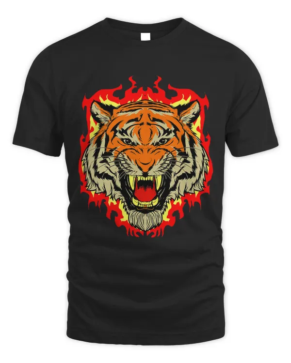 Tiger Big Cat Bengal Wildcat Predator Cool Animal Gift Idea T-Shirt