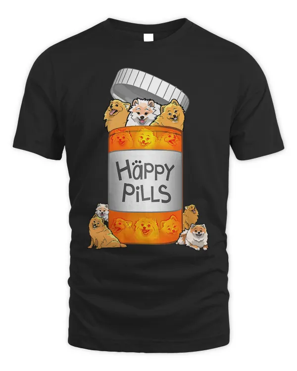 Pomeranian Happy Pills T-shirt