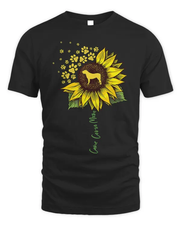 Cane Corso Mom Sunflower Italian Mastiff Gifts Dog Mom Mama T-Shirt