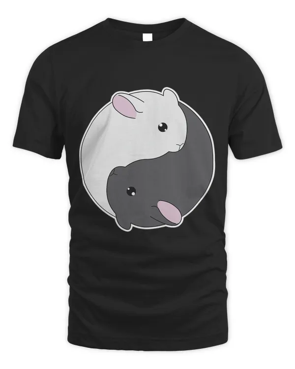 Cute Chinchilla Yin Yang Animal Lover T-Shirt