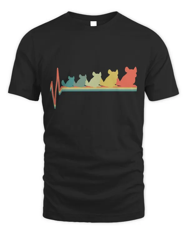 Chinchilla Heartbeat Retro Gift Sweatshirt