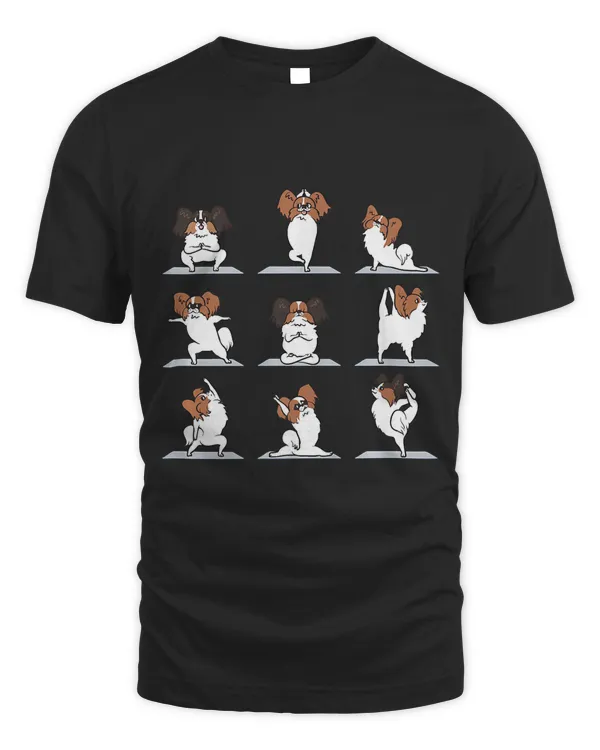 Papillon dog Yoga Premium T-Shirt