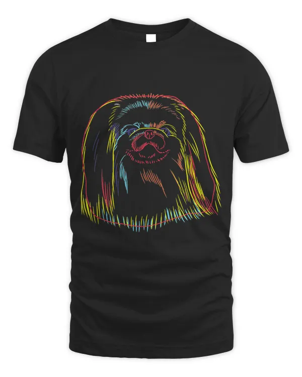 Colourful Pekingese Dog T-Shirt
