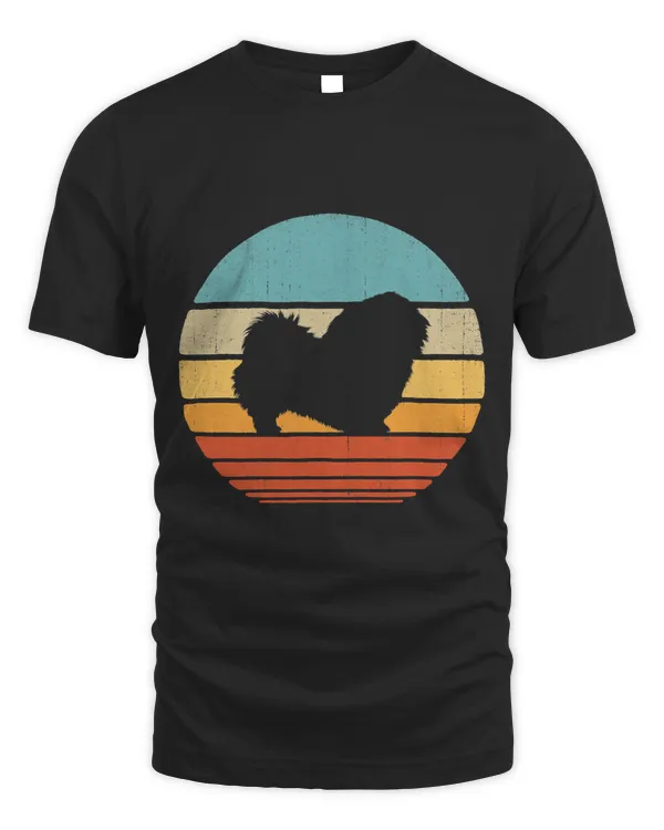Pekingese Retro Vintage 60s 70s Men Women Gifts Dog Lover T-Shirt